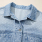 Polka Dot Denim Jacket
