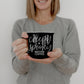 Creepy Spooky Black Ceramic Mug 14.5oz Halloween Coffee Cup For Gothic Morning Vibes