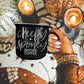 Creepy Spooky Black Ceramic Mug 14.5oz Halloween Coffee Cup For Gothic Morning Vibes
