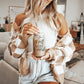 Fall 17oz Glass Tumbler With Bamboo Lid, Stainless Straws And Straw Cleaner