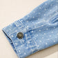 Polka Dot Denim Jacket