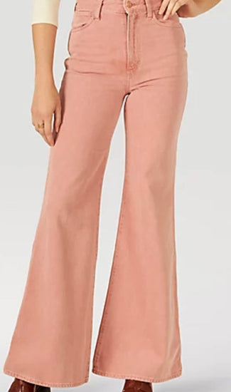 Wrangler Wanderer 622 Rose Pink Flare Jeans cowgirl styling