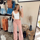 Wrangler Wanderer 622 Rose Pink Flare Jeans alternate product view