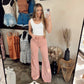 Wrangler Wanderer 622 Rose Pink Flare Jeans cowgirl styling