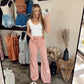 Wrangler Wanderer 622 Rose Pink Flare Jeans Western fashion styling