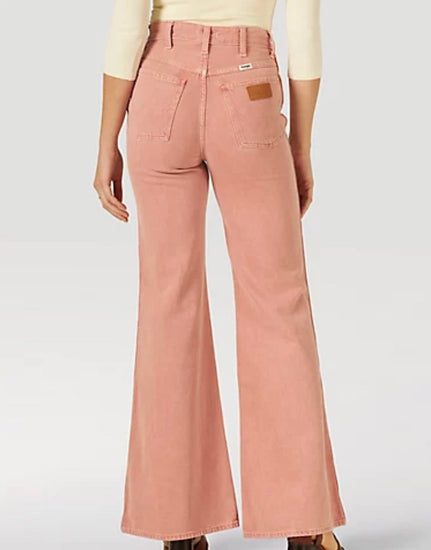 Wrangler Wanderer 622 Rose Pink Flare Jeans detail view