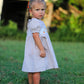 Fall Thanksgiving Pumpkin Embroidery Smock Plaid Girls Dress