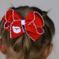 Winter Christmas Santa Hair Clip 4.3inch