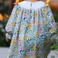 Fall  Embroidery Smocking Bow Floral Leaf Baby Girls Dress