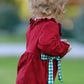 Christmas Embroidered Baby Girls Romper with Green Plaid Bow