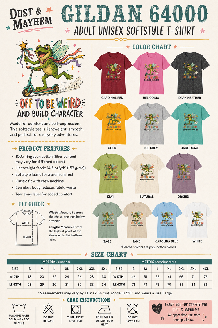 Off to Be Weird & Build Character Gildan® Softstyle Tee