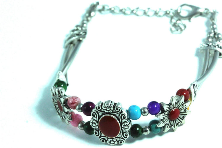 Sunflower Boho Bracelet For Women Adjustable Seed Bead
