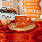 Witch Please Orange Ceramic Campfire Mug 14.5oz Double-Sided White Lettering