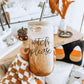 Witch Please 17oz Glass Tumbler With Bamboo Lid Stainless Straws And Cleaner
